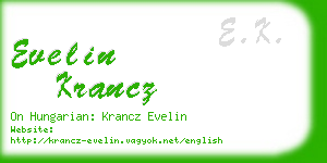 evelin krancz business card